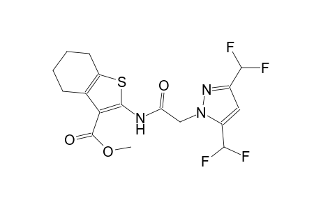 methyl 2-({[3,5-bis(difluoromethyl)-1H-pyrazol-1-yl]acetyl}amino)-4,5,6,7-tetrahydro-1-benzothiophene-3-carboxylate