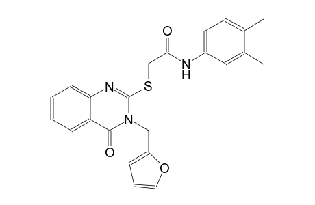 acetamide, N-(3,4-dimethylphenyl)-2-[[3-(2-furanylmethyl)-3,4-dihydro-4-oxo-2-quinazolinyl]thio]-