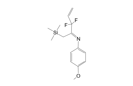 N-(p-Methoxyphenyl)-3,3-difluoro-1-trimethylsilylpent-4-ene-2-imine