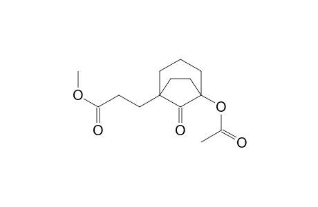 Methyl ester of 5-(acetyloxy)-8-oxo-bicyclo[3.2.1]octane-1-propanoic acid