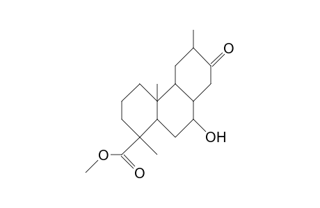 7a-Hydroxy-12a-methyl-13-oxo-(8aH)-podocarpan-18-oic acid, methyl ester