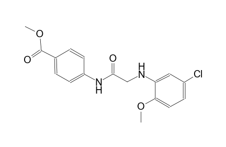 benzoic acid, 4-[[[(5-chloro-2-methoxyphenyl)amino]acetyl]amino]-,methyl ester