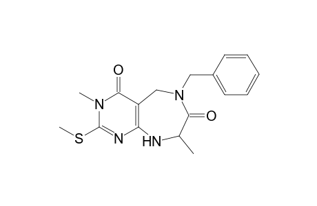 6-Benzyl-3,8-dimethyl-2-(methylthio)-5,6,8,9-tetrahydro-3H-pyrimido[4,5-e][1,4]diazepine-4,7-dione