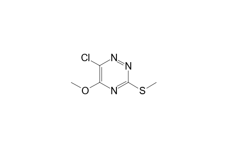 3-(methylthio)-5-methoxy-6-chloro-1,2,4-triazine