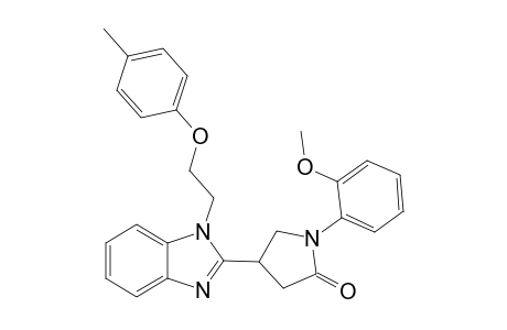 1-(2-methoxyphenyl)-4-{1-[2-(4-methylphenoxy)ethyl]-1H-benzimidazol-2-yl}-2-pyrrolidinone