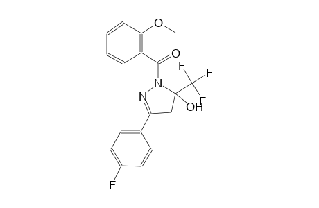 3-(4-fluorophenyl)-1-(2-methoxybenzoyl)-5-(trifluoromethyl)-4,5-dihydro-1H-pyrazol-5-ol