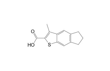 5H-Indeno[5,6-b]thiophene-2-carboxylic acid, 6,7-dihydro-3-methyl-