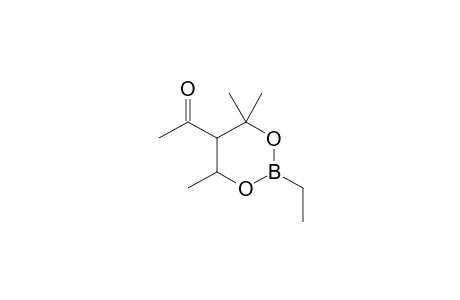 1-(2-Ethyl-4,4,6-trimethyl-1,3,2-dioxaborinan-5-yl)ethanone