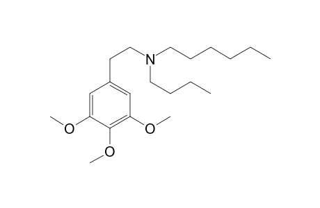 N-Butyl-N-hexylmescaline