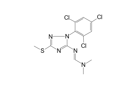 N,N-Dimethyl-N'-[3-(methylsulfanyl)-1-(2,4,6-trichlorophenyl)-1H-1,2,4-triazol-5-yl]imidoformamide