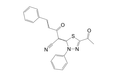 5-Acetyl-2-(cinnamoyl)cyanomethylene-3-phenyl-2,3-dihydro-1,3,4-thiadiazole
