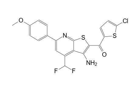 methanone, [3-amino-4-(difluoromethyl)-6-(4-methoxyphenyl)thieno[2,3-b]pyridin-2-yl](5-chloro-2-thienyl)-