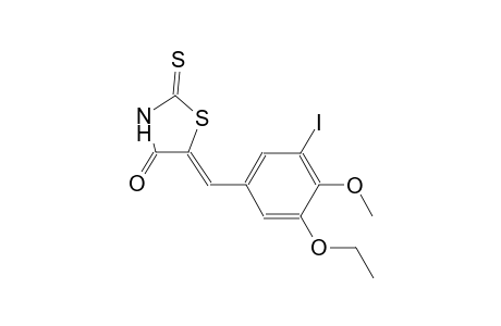 (5Z)-5-(3-ethoxy-5-iodo-4-methoxybenzylidene)-2-thioxo-1,3-thiazolidin-4-one