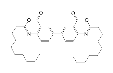2,2'-dinonyl-4H,4'H-[6,6'-bibenzo[d][1,3]oxazine]-4,4'-dione