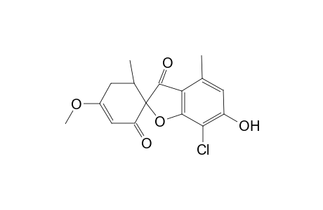 Spiro[benzofuran-2(3H),1'-[3]cyclohexene]-2',3-dione, 7-chloro-6-hydroxy-4'-methoxy-4,6'-dimethyl-