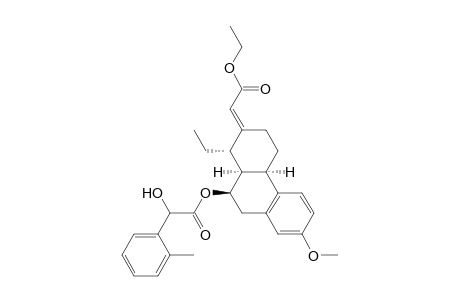 (1S,4aR,10R,10aR)-1-Ethyl-2-ethoxycarbonylmethylene-7-methoxy-3,4,4a,9,10,10as-hexahydrophenanthren-10(1H)-yl O-Methylmandelate