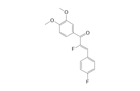 (Z)-1-(3,4-Dimethoxyphenyl)-2-fluoro-3-(4-fluorophenyl)-2-propen-1-one