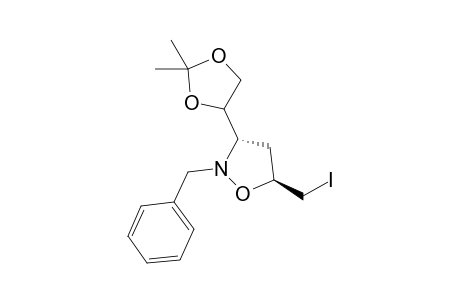 (3.alpha.,5.beta.)-3-(2',2'-Dimethyl-1',3'-dioxolan-4'-yl)-5-(iodomethyl)-2-(phenylmethyl)-isoxazolidine