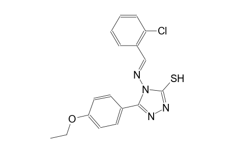4-{[(E)-(2-chlorophenyl)methylidene]amino}-5-(4-ethoxyphenyl)-4H-1,2,4-triazole-3-thiol