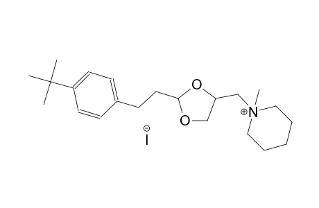 piperidinium, 1-[[2-[2-[4-(1,1-dimethylethyl)phenyl]ethyl]-1,3-dioxolan-4-yl]methyl]-1-methyl-, iodide