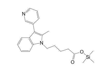 5-(2-Methyl-3-(pyridin-3-yl)-1H-indol-1-yl)pentanoic acid, tms