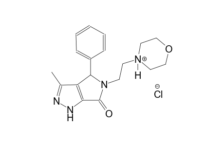 morpholinium, 4-[2-(4,6-dihydro-3-methyl-6-oxo-4-phenylpyrrolo[3,4-c]pyrazol-5(1H)-yl)ethyl]-, chloride