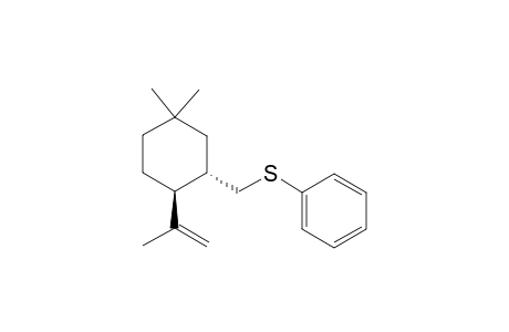 trans-1,1-Dimethyl-3-((phenylthio)methyl)-4-(2-propenyl)cyclohexane