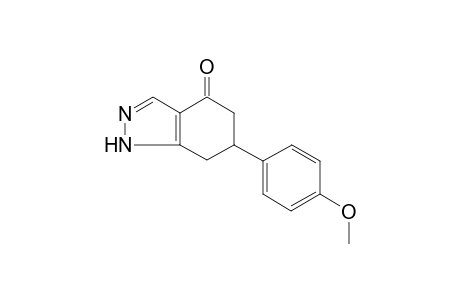 4H-Indazol-4-one, 1,5,6,7-tetrahydro-6-(4-methoxyphenyl)-