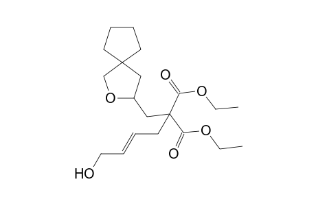 (E)-Diethyl2-(2-oxaspiro[4.4]nonan-3-ylmethyl)-2-(4-hydroxybut-2-enyl)malonate