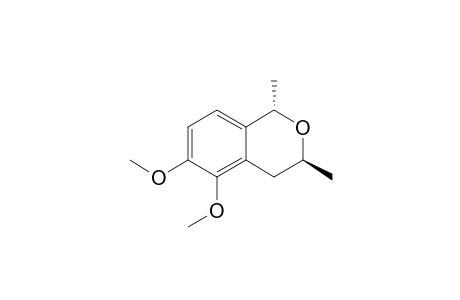 (+-)-trans-3,4-Dihydro-5,6-dimethoxy-1,3-dimethylbenzo[c]pyran