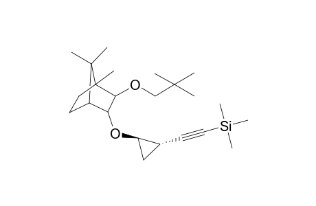(E)-1-[2-Trimethylsilyl)ethynyl]-2-[2-(2,2-dimethylpropyloxy)-1,7,7-trimethylbicyclo[2.2.1]hept-3-yl]oxycyclopropane