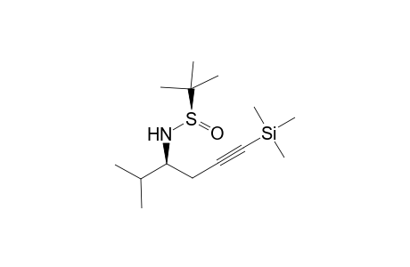 (3S,RS)-N-(tert-Butylsulfinyl)-2-methyl-6-(trimethylsilyl)hex-5-yn-3-amine