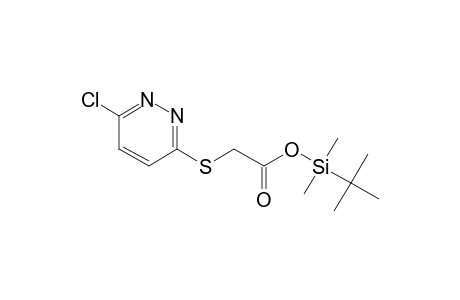 [(6-Chloro-3-pyridazinyl)sulfanyl]acetic acid, tert-butyldimethylsilyl ester