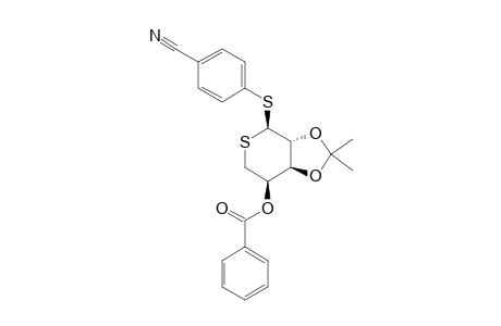 4-CYANOPHENYL_4-O-BENZOYL-2,3-O-ISOPROPYLIDENE-1,5-DITHIO-BETA-L-ARABINOPYRANOSIDE;MINOR_ISOMER