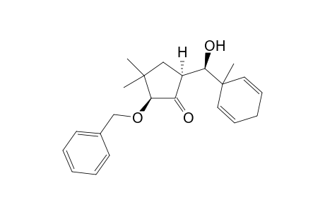 1(S)-Benzyloxy-2,2,-dimethy-4-[(3-methylcyclohex-1,4-dien-3-yl)hydroxymethyl]cyclopentan-5-one