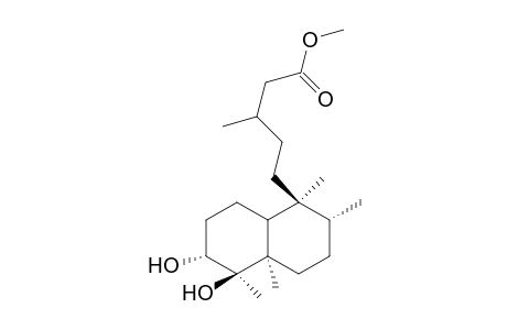 Methyl 3.alpha.,4.beta.-dihydroxyneo-clerodan-15-olate