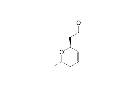 trans-5,6-Dihydro-6-methyl-2H-pyrane-2-ethanol