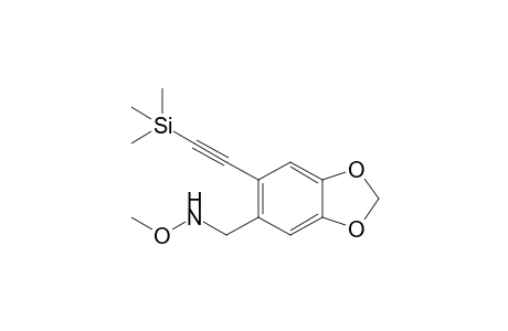 N-Methoxy-6-trimethylsilylethynyl-1,3-benzodioxole-5-methanamine