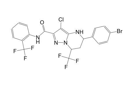 5-(4-bromophenyl)-3-chloro-7-(trifluoromethyl)-N-[2-(trifluoromethyl)phenyl]-4,5,6,7-tetrahydropyrazolo[1,5-a]pyrimidine-2-carboxamide