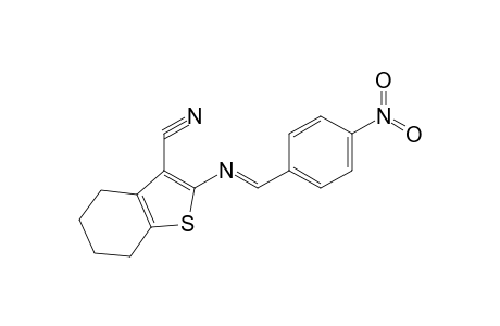 2-[(E)-(4-nitrobenzylidene)amino]-4,5,6,7-tetrahydrobenzothiophene-3-carbonitrile