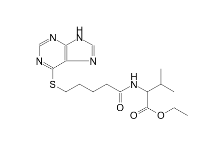 ethyl 3-methyl-2-{[5-(9H-purin-6-ylsulfanyl)pentanoyl]amino}butanoate