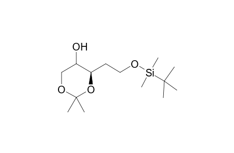 4-(2'-{[1"-(t-Butyl)-1",1"-dimethylsilyl]oxy}ethyl)-2,2-dimethyl-1,3-dioxaqn-5-ol