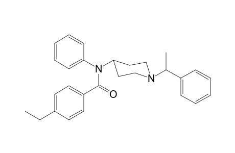 4-Ethyl-N-phenyl-N-[1-(1-phenylethyl)piperidin-4-yl]benzamide