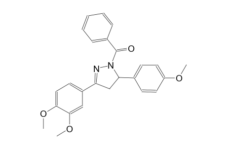 1-benzoyl-3-(3,4-dimethoxyphenyl)-5-(4-methoxyphenyl)-4,5-dihydro-1H-pyrazole