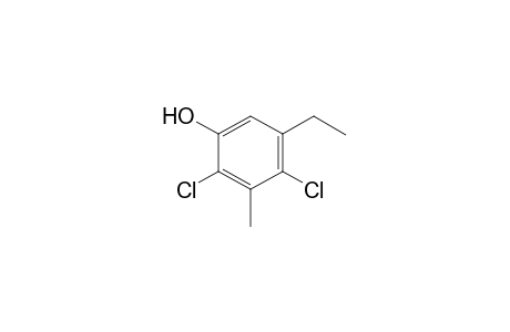 2,4-Dichloro-5-ethyl-M-cresol
