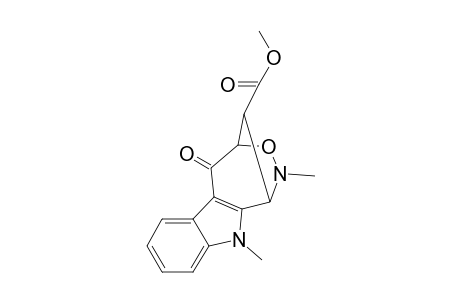 (2R*,5S*,11R*)Methyl 4,6-Dimethyl-1-oxo-3,4-oxaza-1,2,3,4,5,6-hexahydro-2,5-methanocyclohepta[b]indole-11-carboxylate