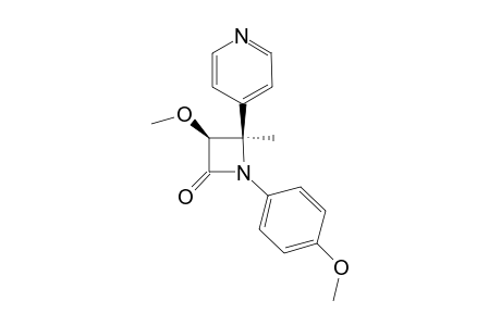 (3RS,4RS)-3-METHOXY-1-(4-METHOXYPHENYL)-4-METHYL-4-(4-PYRIDINYL)-AZETIDIN-2-ONE