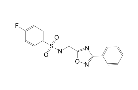 benzenesulfonamide, 4-fluoro-N-methyl-N-[(3-phenyl-1,2,4-oxadiazol-5-yl)methyl]-