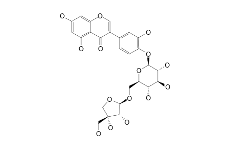 OROBOL-4'-O-BETA-D-APIOFURANOSYL-(1->6)-BETA-D-GLUCOPYRANOSIDE