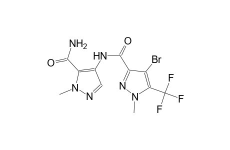 N-[5-(aminocarbonyl)-1-methyl-1H-pyrazol-4-yl]-4-bromo-1-methyl-5-(trifluoromethyl)-1H-pyrazole-3-carboxamide